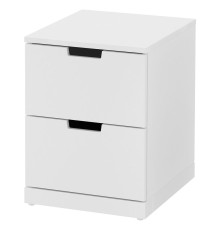 Комод, 2 ящика, белый NORDLI 092.398.27