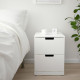 Komoda, 2 szuflady, biały NORDLI 092.398.27