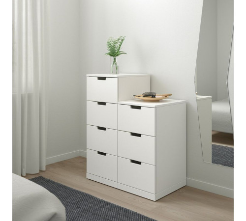 Komoda, 7 szuflad, biały NORDLI 092.480.06
