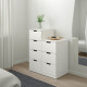 Komoda, 7 szuflad, biały NORDLI 092.480.06