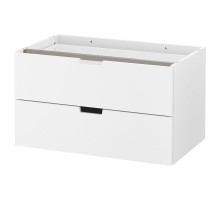 Komoda modułowa/2 szuflady, biały NORDLI 103.834.61