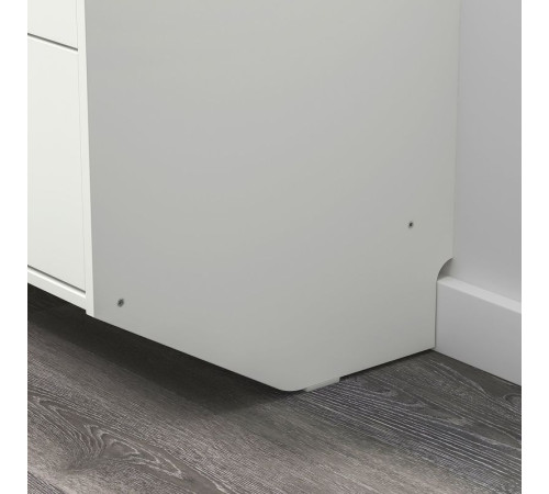 Komoda, 3 szuflady, biały/ścienna RACKNÄS 105.945.24