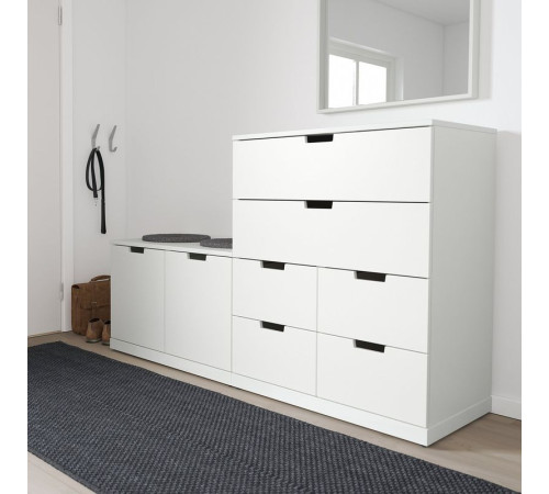 Komoda, 8 szuflad, biały NORDLI 192.766.21