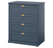 Komoda, 4 szuflady, ciemny szaroniebieski FÅGELFJÄLLET 205.986.06