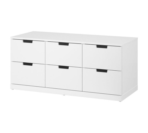 Komoda, 6 szuflad, biały NORDLI 292.394.97