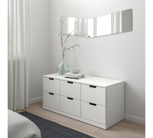 Komoda, 6 szuflad, biały NORDLI 292.394.97