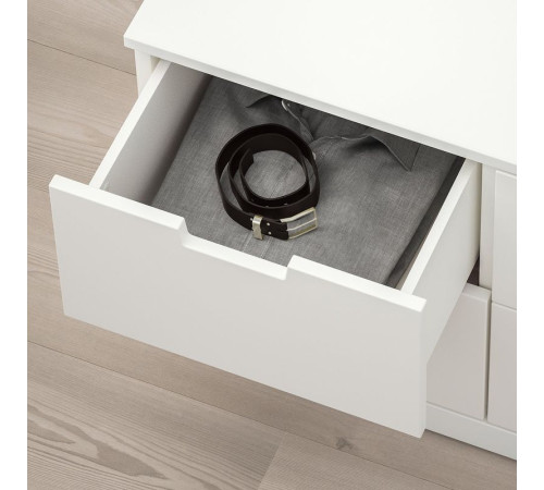 Komoda, 6 szuflad, biały NORDLI 292.394.97