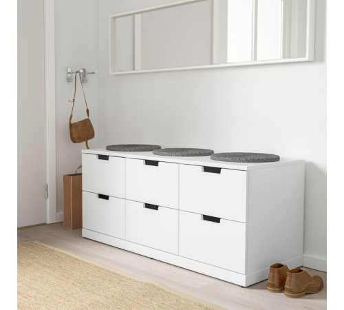 Komoda, 6 szuflad, biały NORDLI 292.394.97