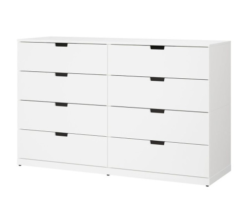 Komoda, 8 szuflad, biały NORDLI 292.395.05
