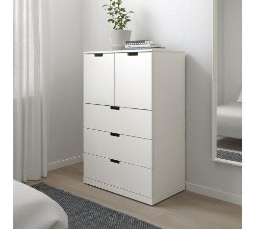 Komoda, 5 szuflad, biały NORDLI 292.765.50