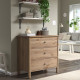 Komoda, 3 szuflady, szarobrązowy bejcowane STOREMOLLA 305.909.16