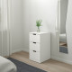 Komoda, 3 szuflady, biały NORDLI 392.398.35