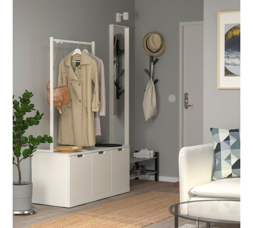 Komoda, 3 szuflady, biały NORDLI 392.951.38