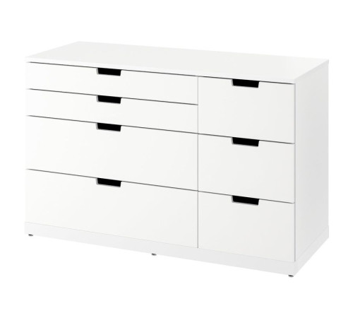 Komoda, 7 szuflad, biały NORDLI 393.368.84