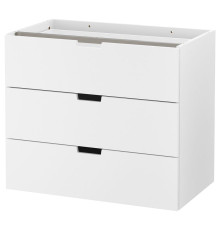 Модульный комод с 3 ящиками, белый NORDLI 403.834.69
