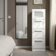 Komoda, 4 szuflady, biały/szkło matowe BRIMNES 403.920.44