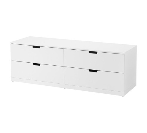 Комод, 4 ящика, белый NORDLI 492.394.96