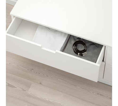 Комод, 4 ящика, белый NORDLI 492.394.96