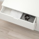 Комод, 4 ящика, белый NORDLI 492.394.96