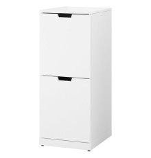 Комод, 2 ящика, белый NORDLI 492.765.49