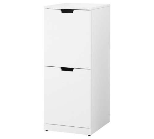 Komoda, 2 szuflady, biały NORDLI 492.765.49