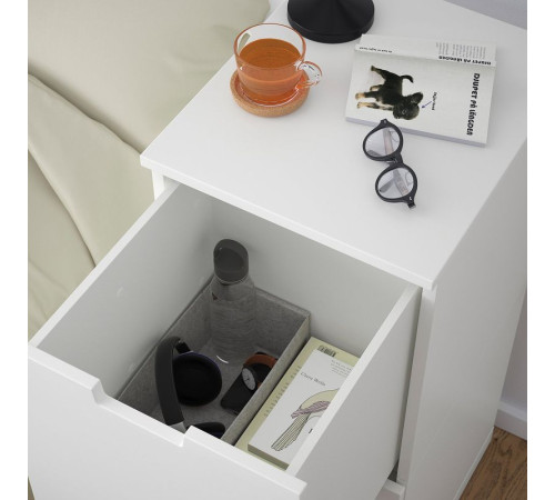 Komoda, 2 szuflady, biały NORDLI 492.765.49