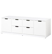 Komoda, 6 szuflad, biały NORDLI 492.766.29