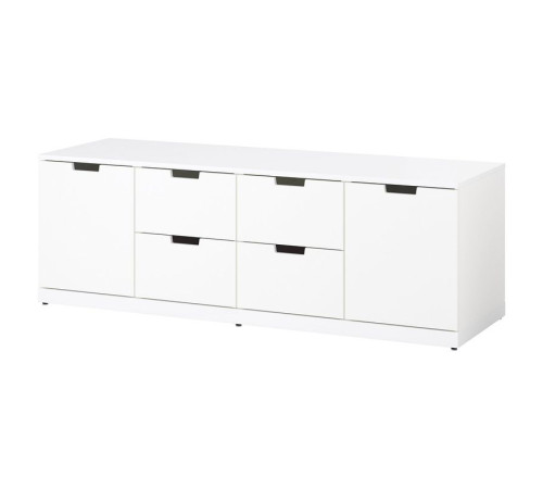 Komoda, 6 szuflad, biały NORDLI 492.766.29