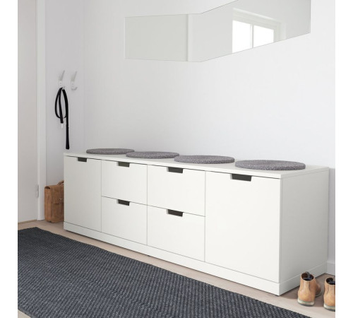 Komoda, 6 szuflad, biały NORDLI 492.766.29