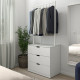 Komoda, 3 szuflady, biały NORDLI 592.952.17