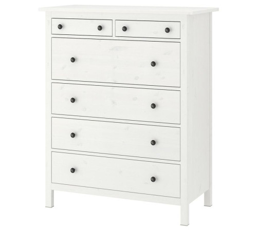 Komoda, 6 szuflad, biała bejca HEMNES 602.392.73