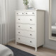Komoda, 6 szuflad, biała bejca HEMNES 602.392.73