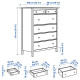 Komoda, 6 szuflad, biała bejca HEMNES 602.392.73