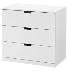 Комод, 3 ящика, белый NORDLI 692.394.95