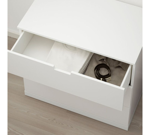 Komoda, 3 szuflady, biały NORDLI 692.394.95