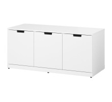 Komoda, 3 szuflady, biały NORDLI 692.765.67