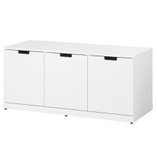 Комод, 3 ящика, белый NORDLI 692.765.67