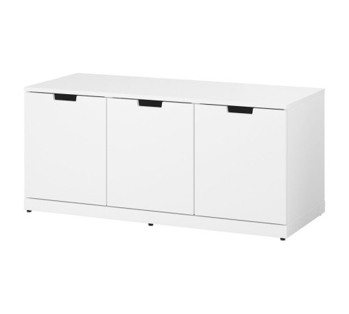 Komoda, 3 szuflady, biały NORDLI 692.765.67