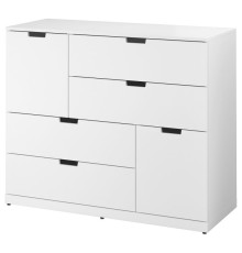 Komoda, 6 szuflad, biały NORDLI 692.766.33