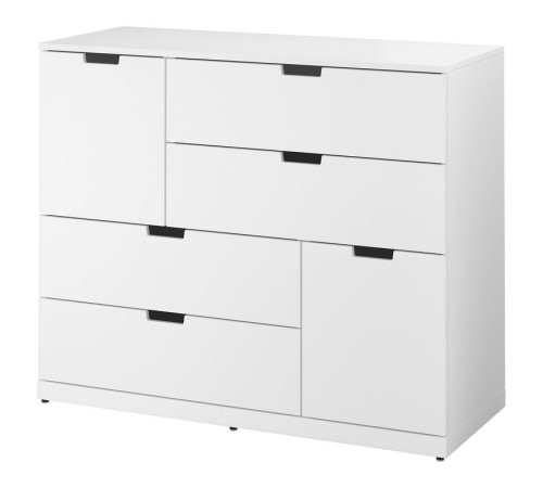 Komoda, 6 szuflad, biały NORDLI 692.766.33