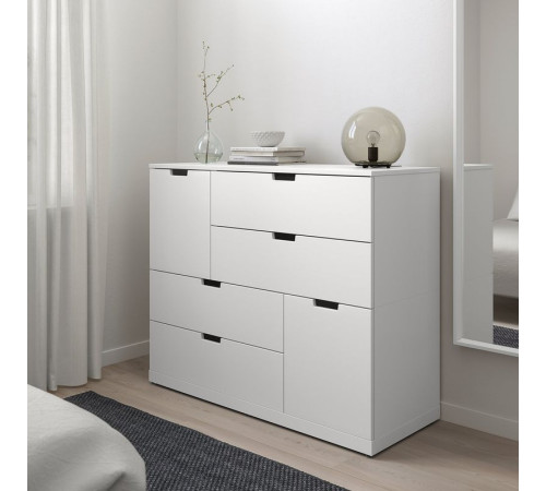 Komoda, 6 szuflad, biały NORDLI 692.766.33