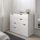 Komoda, 6 szuflad, biały NORDLI 692.766.33