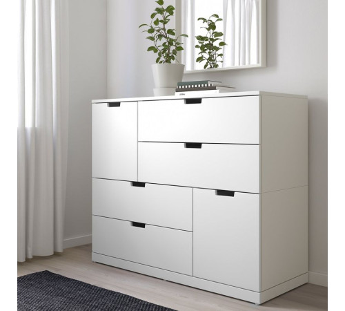 Komoda, 6 szuflad, biały NORDLI 692.766.33