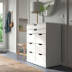 Komoda, 8 szuflad, biały NORDLI 693.368.87