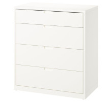 Komoda, 4 szuflady, kremowy TONSTAD 706.146.18