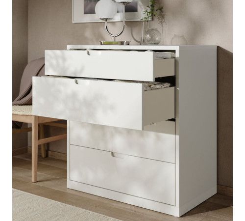 Komoda, 4 szuflady, kremowy TONSTAD 706.146.18