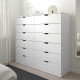 Komoda,12 szuflad, biały NORDLI 792.394.90