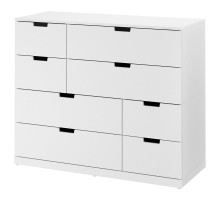 Комод, 8 ящиков, белый NORDLI 792.395.03