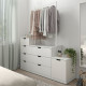 Komoda, 8 szuflad, biały NORDLI 792.953.77