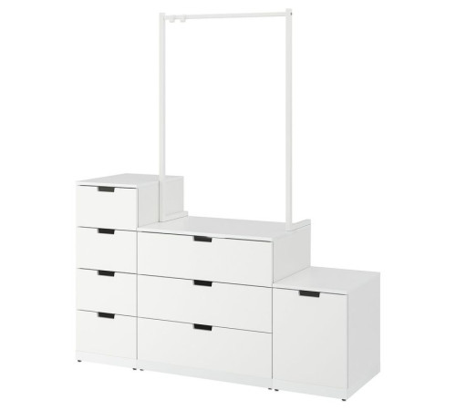 Komoda, 8 szuflad, biały NORDLI 792.953.77